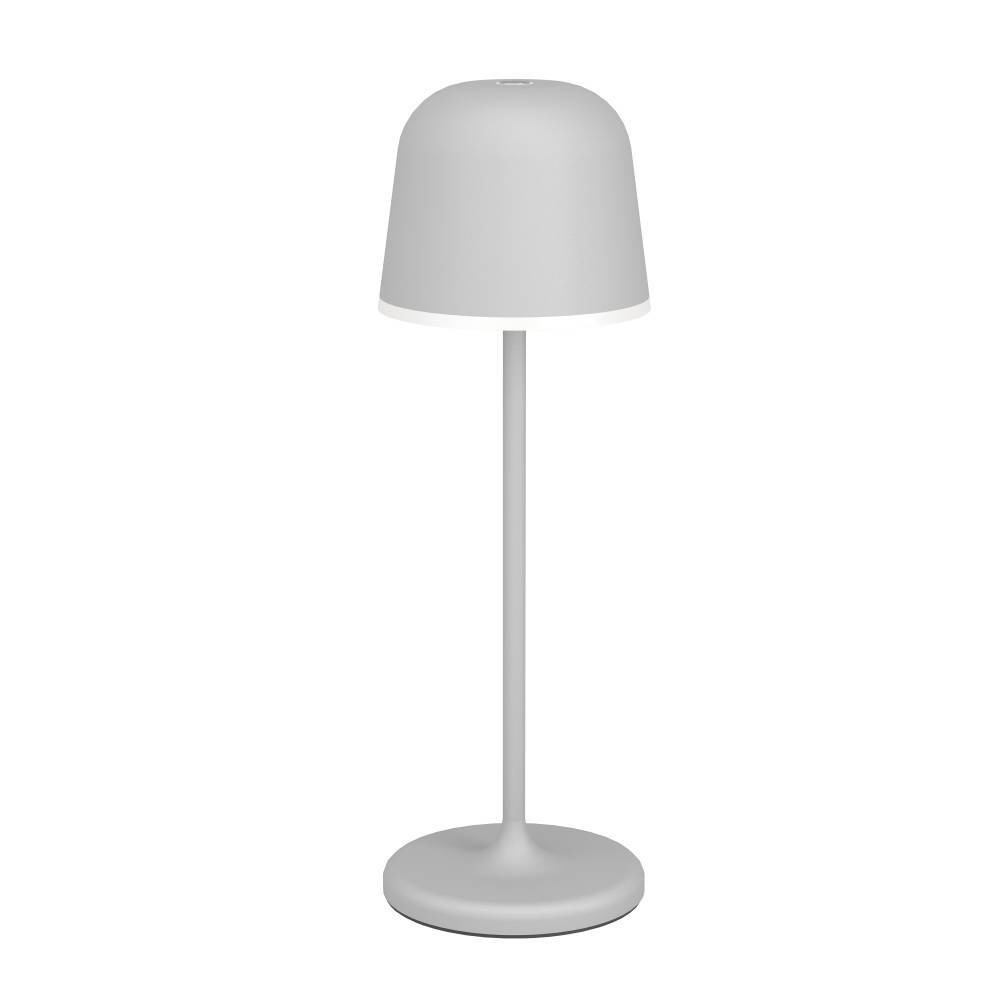 EGLO Tischleuchte »MANNERA«, 1 flammig, Leuchtmittel LED-Modul | LED wechselbar, Nachttischlampe Touch dimmbar, Tischleuchte in Grau und Weiß, IP54