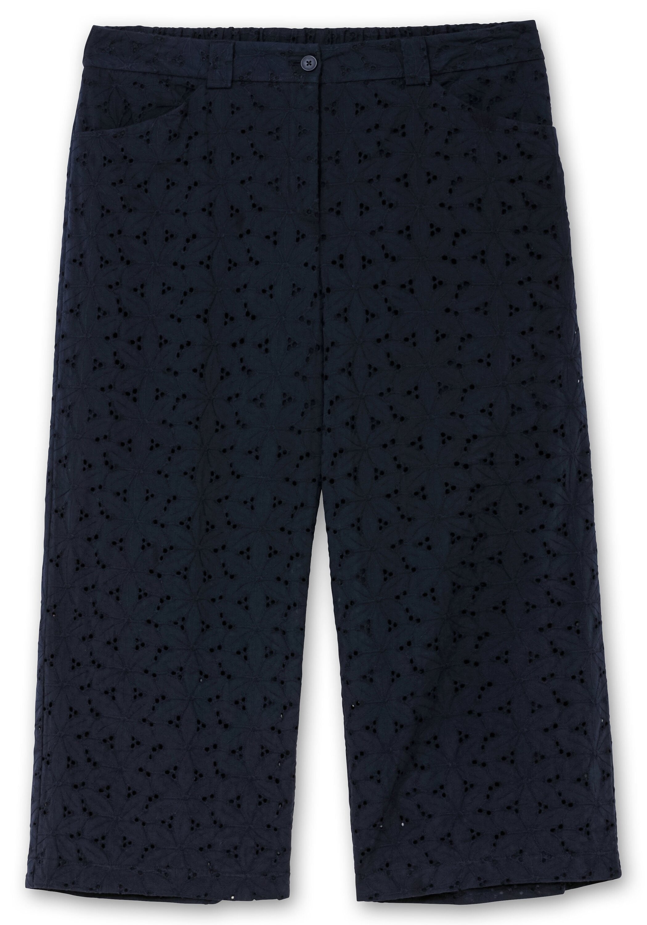Sheego Culotte »Culotte aus Lochspitze, mit Teilgummibund«