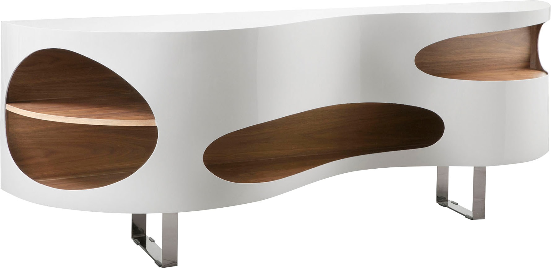 SalesFever Sideboard »Slough - Stilvolle Kommode«, Kommode in extravaganter Form, Breite 200 cm