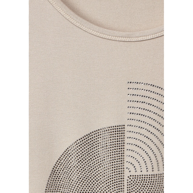 STREET ONE T-Shirt, mit schimmerndem Artwork-Print bei ♕