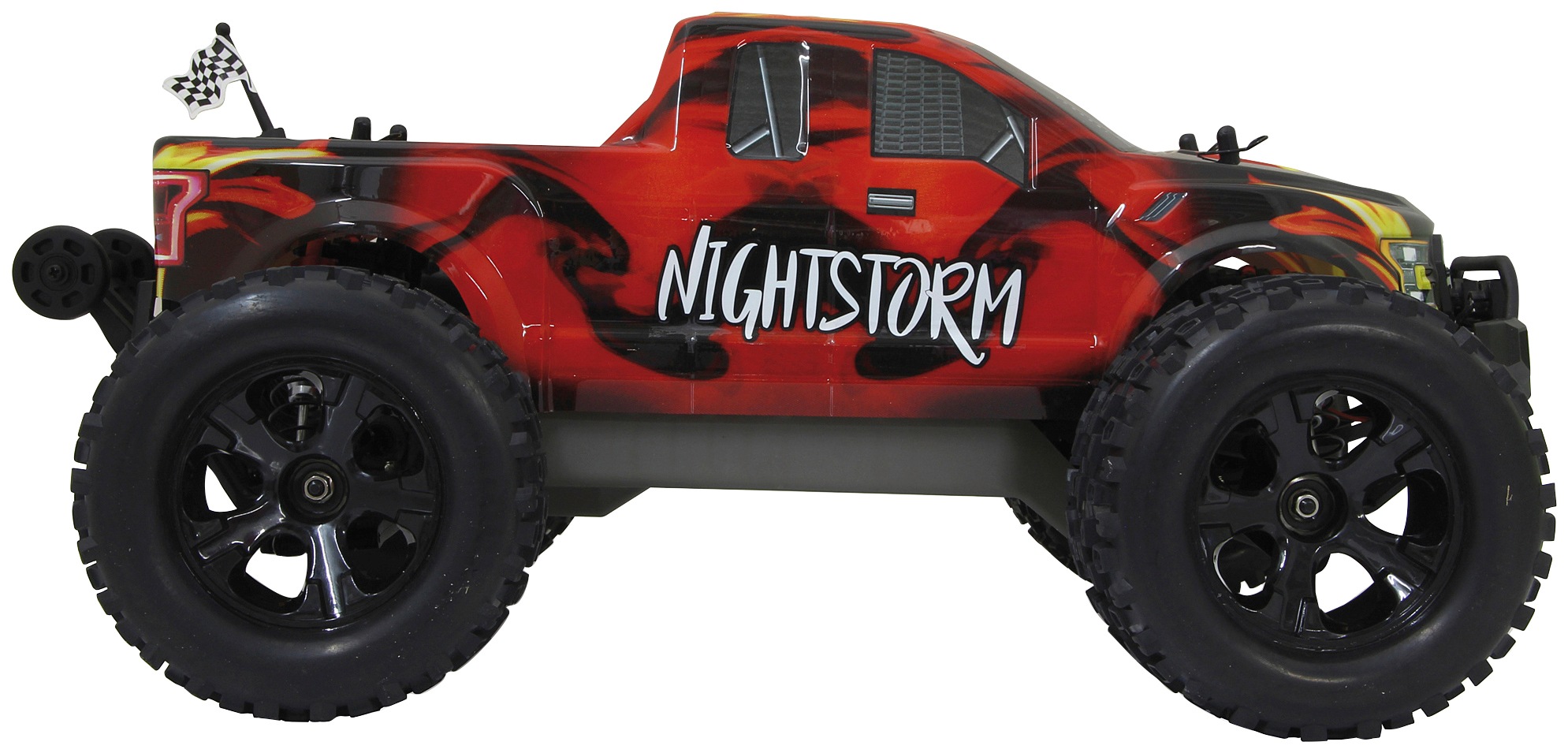 Jamara RC-Monstertruck »Nightstorm Monstertruck BL 4WD«, 1:10, 2,4 GHz, mit LED