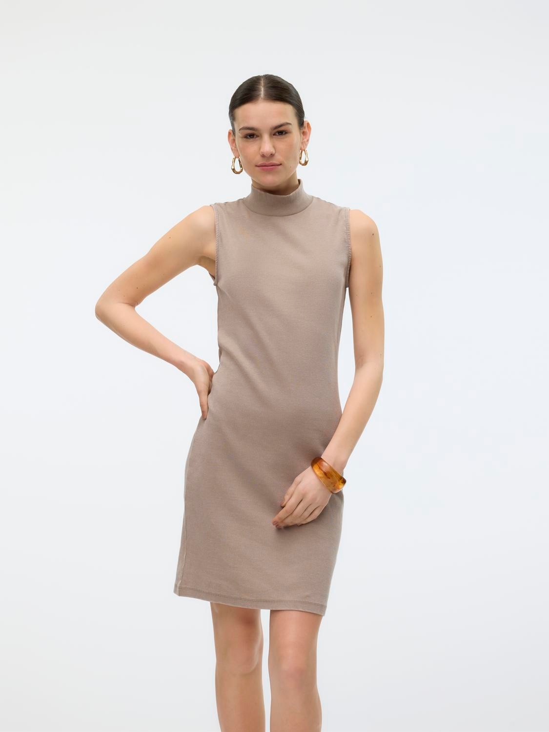 Vero Moda Jerseykleid »VMJANE SL WASHED HIGHNECK DRESS JRS NOOS«