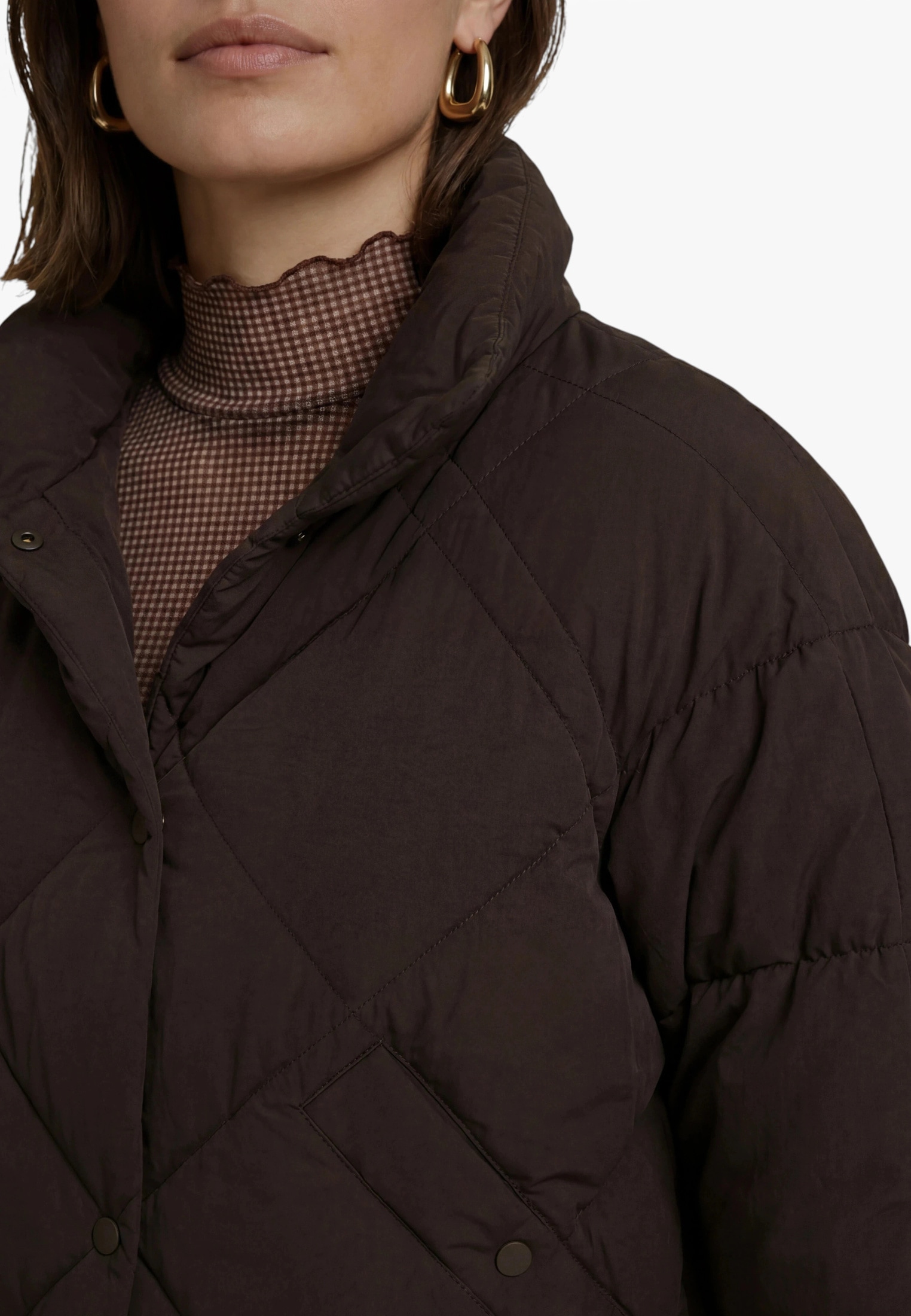 Zero Steppjacke »Steppjacke mit Stehkragen«