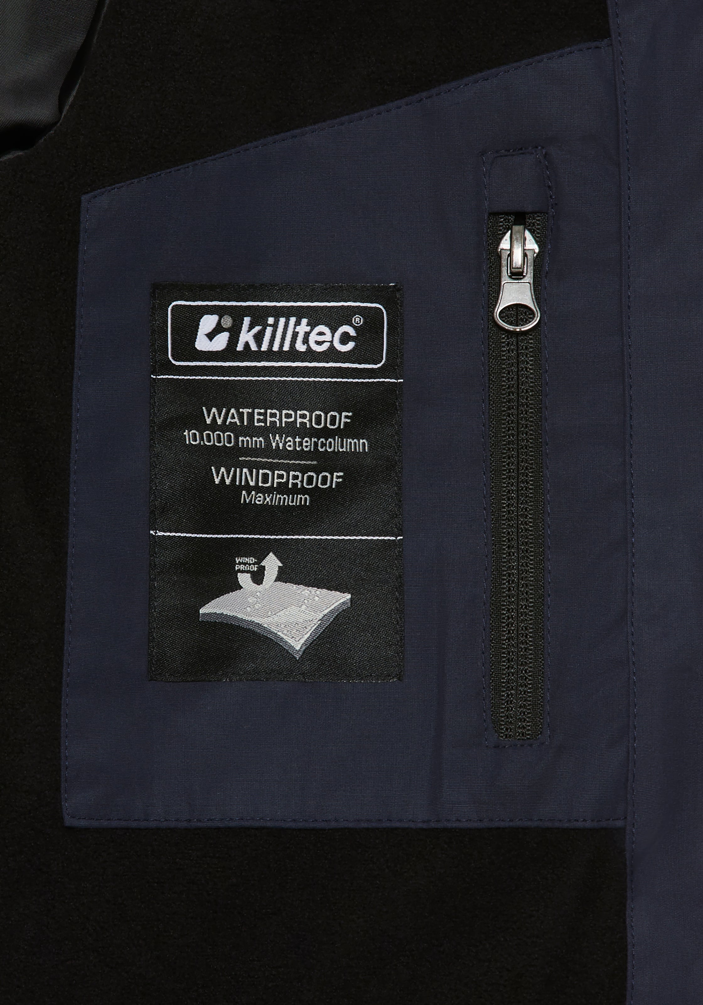 Killtec Regenjacke »KOS 153 BYS JCKT OT«, (1 St.), Winddicht & Wasserabweisend