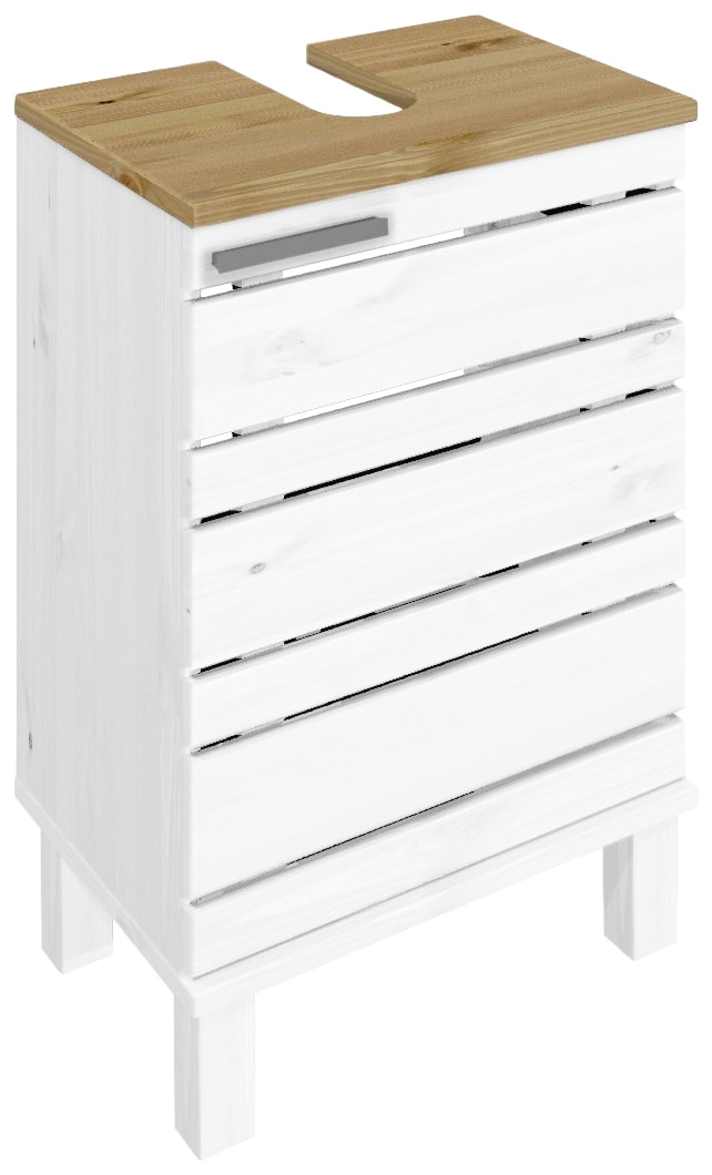 Home affaire Waschbeckenunterschrank »JOSIE«, Breite 40 cm, aus Massivholz, Metallgriff, 1 Tür