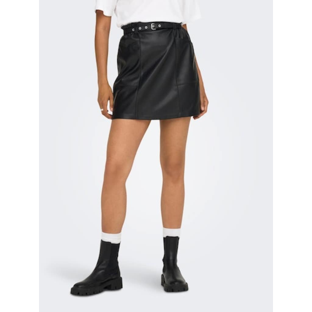 ONLY Lederimitatrock »ONLNEWHEIDI FAUX LEATHER SKIRT OTW«