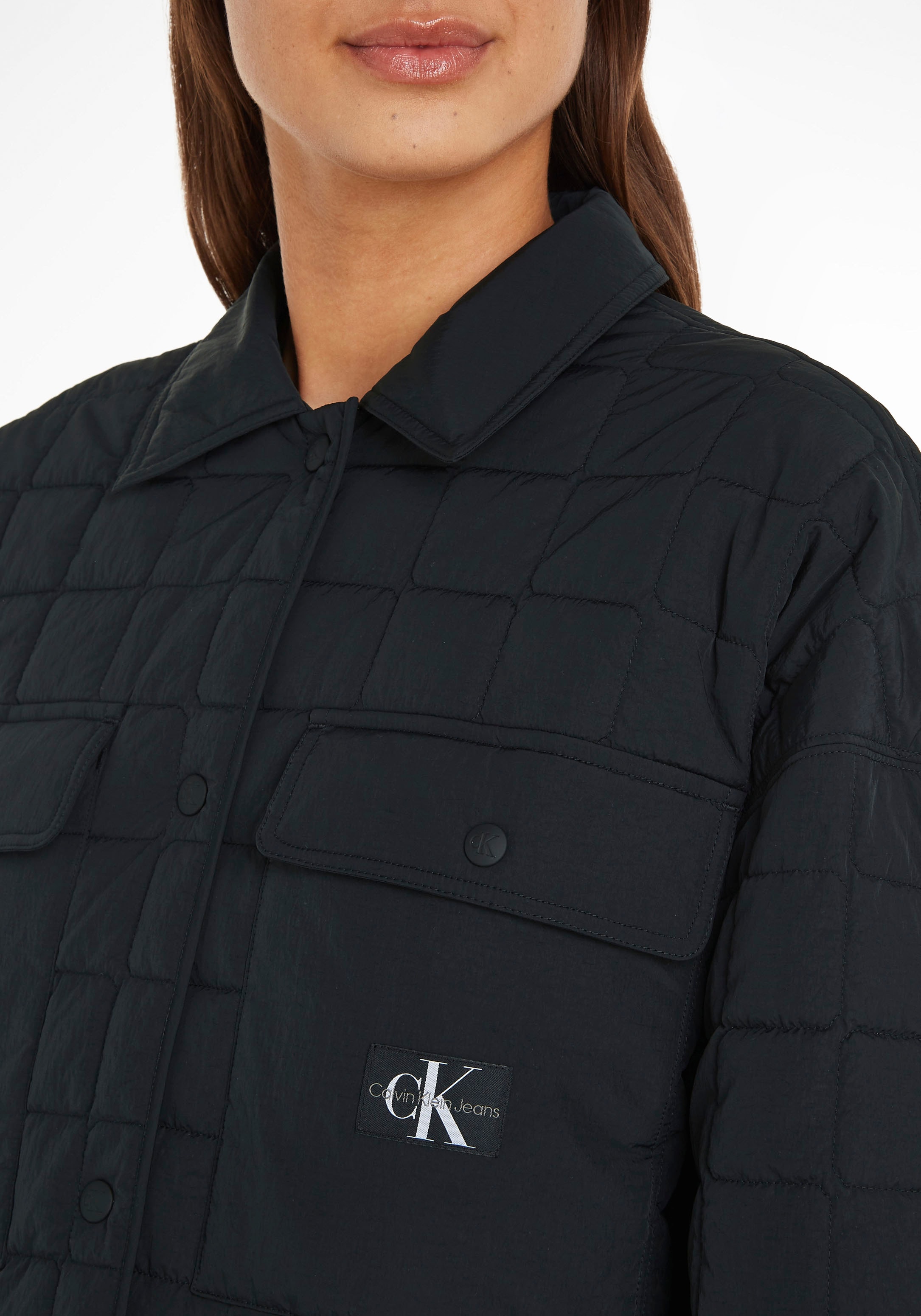 QUILTED UTILITY ♕ Calvin Jeans »LONG Klein Steppmantel bei COAT«