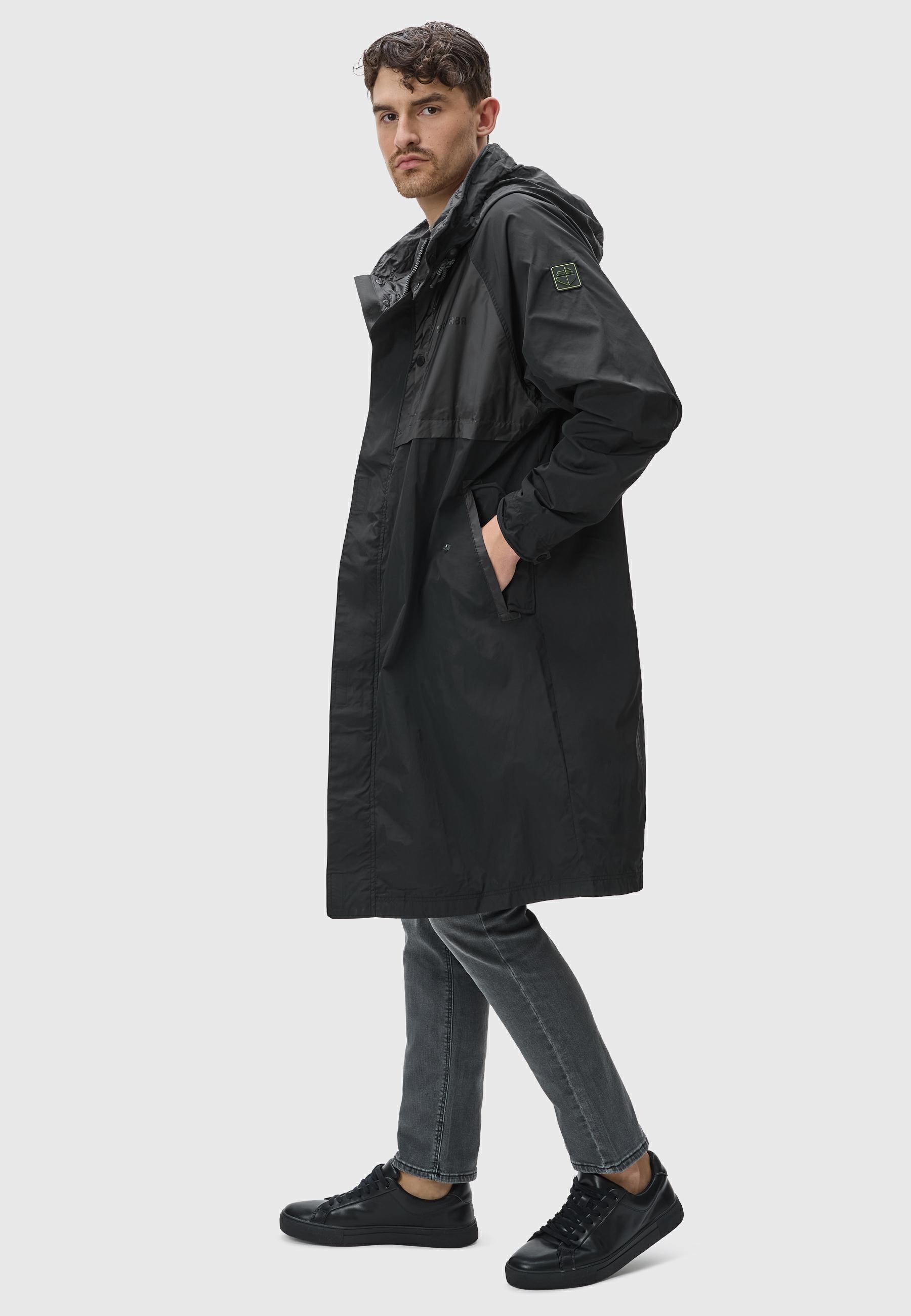 Stone Harbour Regenmantel »Regenmantel Zafaar«, Lange Herren Regenjacke mit Kapuze