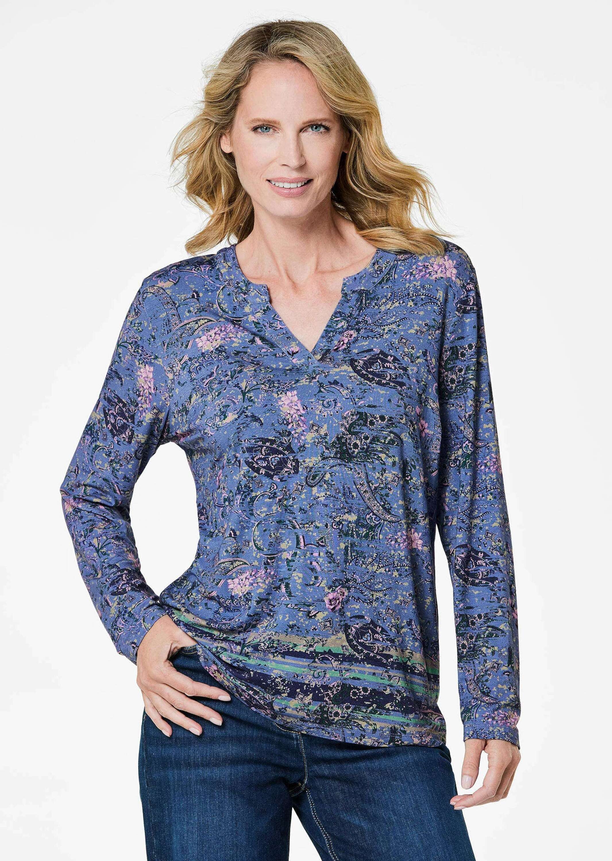 GOLDNER Print-Shirt »Langarmshirt Langarmshirt mit Paisleymuster«