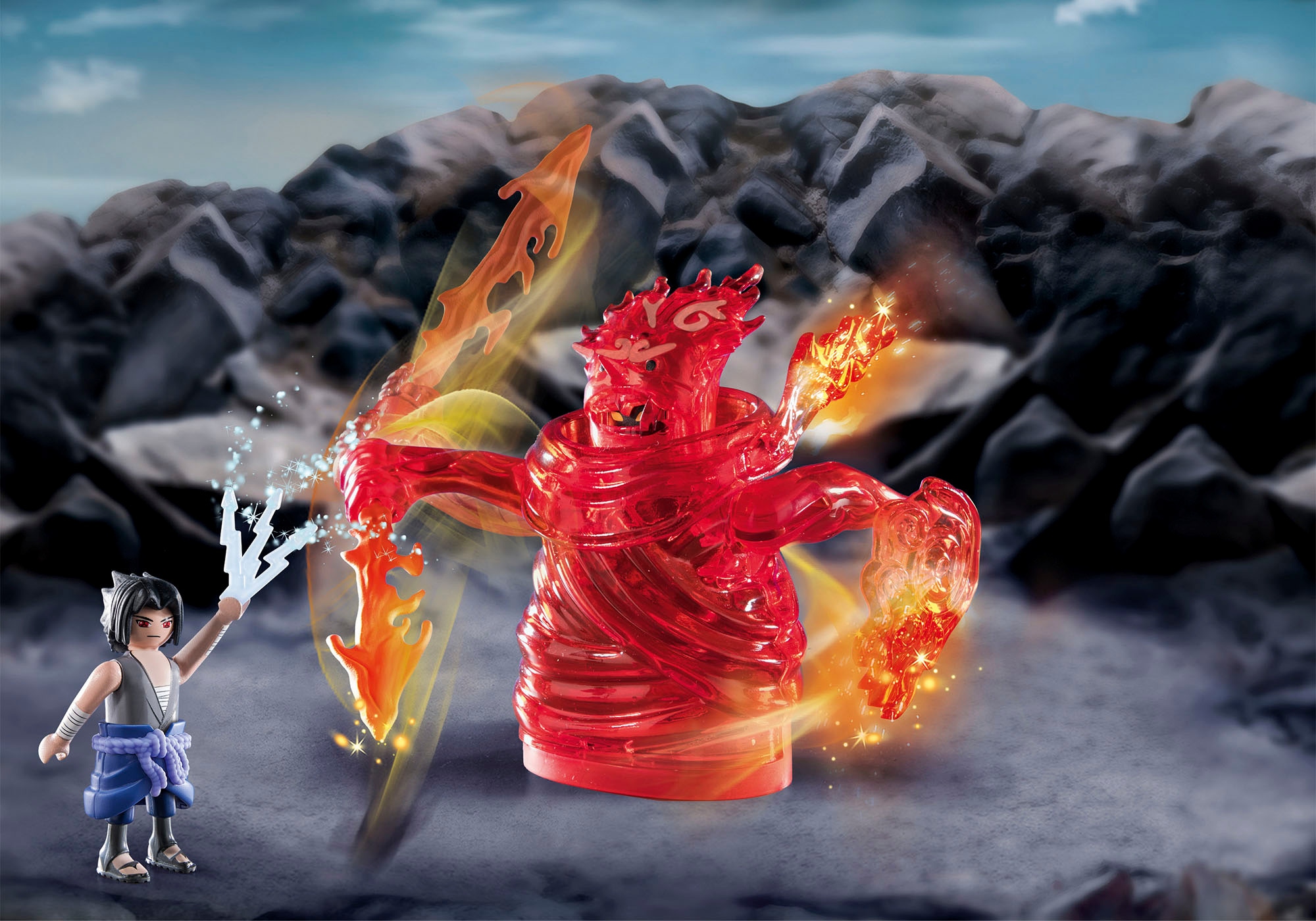 Playmobil® Konstruktions-Spielset »Sasuke vs. Itachi (70666), Naruto«, (37 St.)