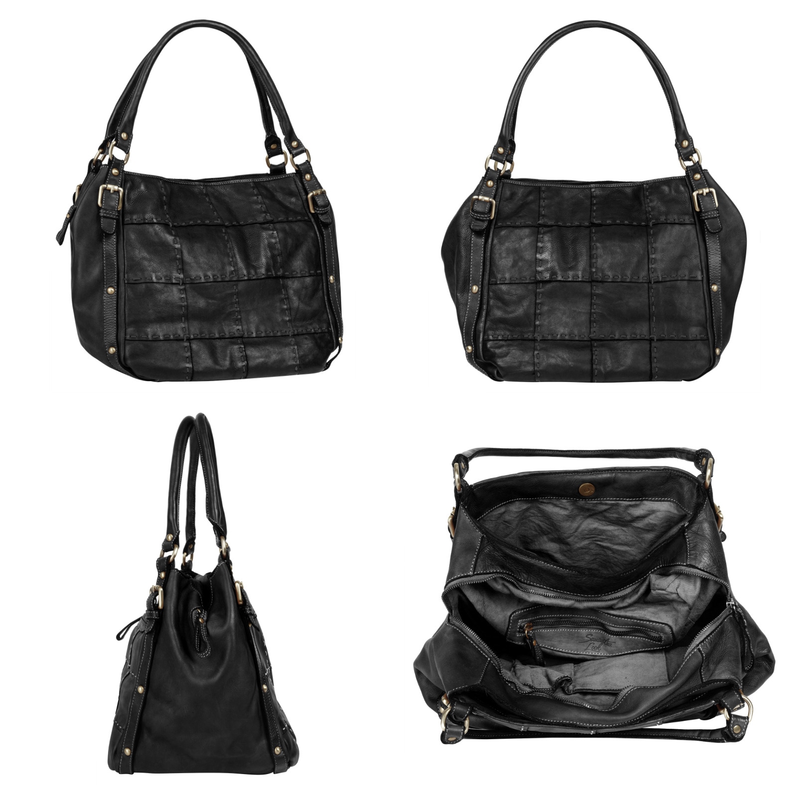 Samantha Look Shopper, echt Leder, Made in Italy
