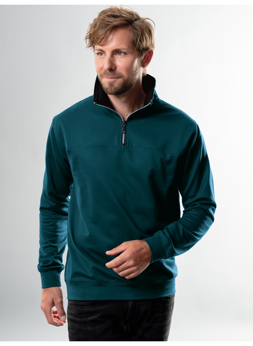Trigema Sweatshirt »TRIGEMA Sweatshirt mit Reißverschluss«
