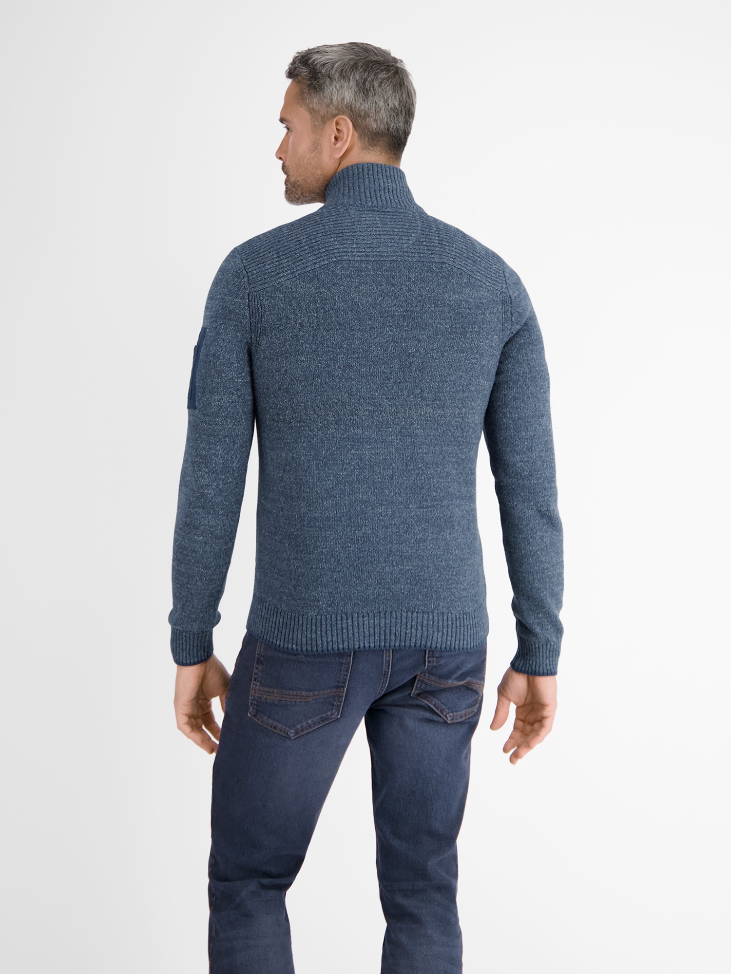 LERROS Strickpullover »LERROS Troyer in lebendiger Strickoptik«