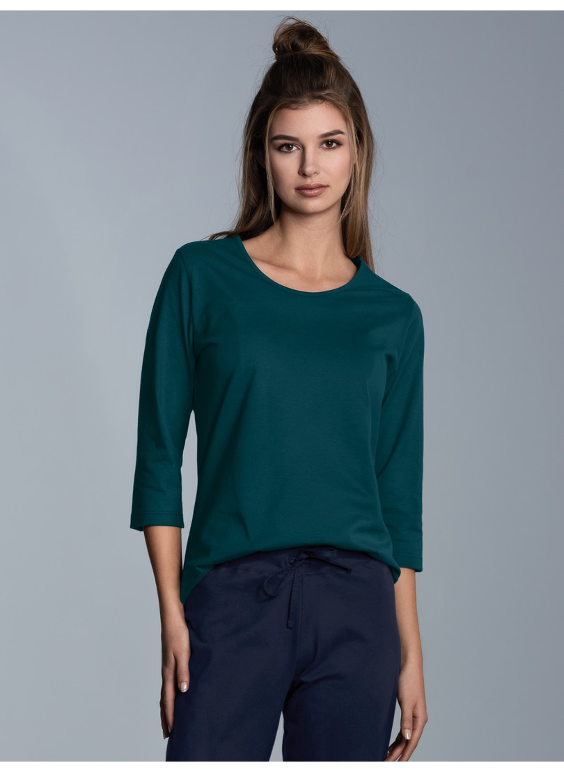 Trigema T-Shirt »TRIGEMA Langarmshirs aus Biobaumwolle« 1