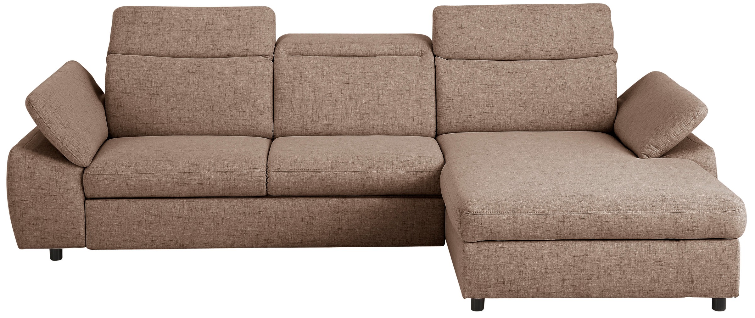 Home affaire Ecksofa »Mauritius L-Form«, mit Kopfteil- und Armlehnverstellung, mit Bettfunktion und Bettkasten