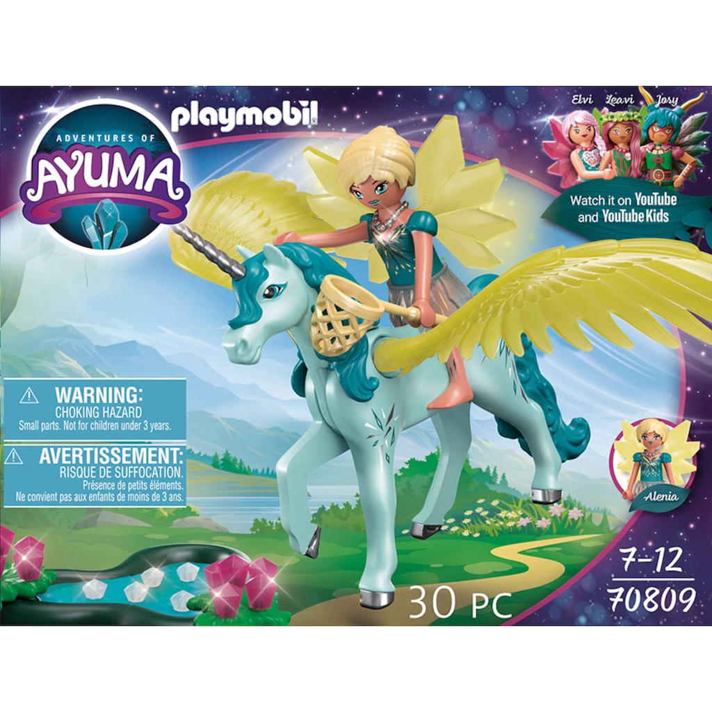 Playmobil® Konstruktions-Spielset »Crystal Fairy mit Einhorn (70809), Adventures of Ayuma«, (30 St.)