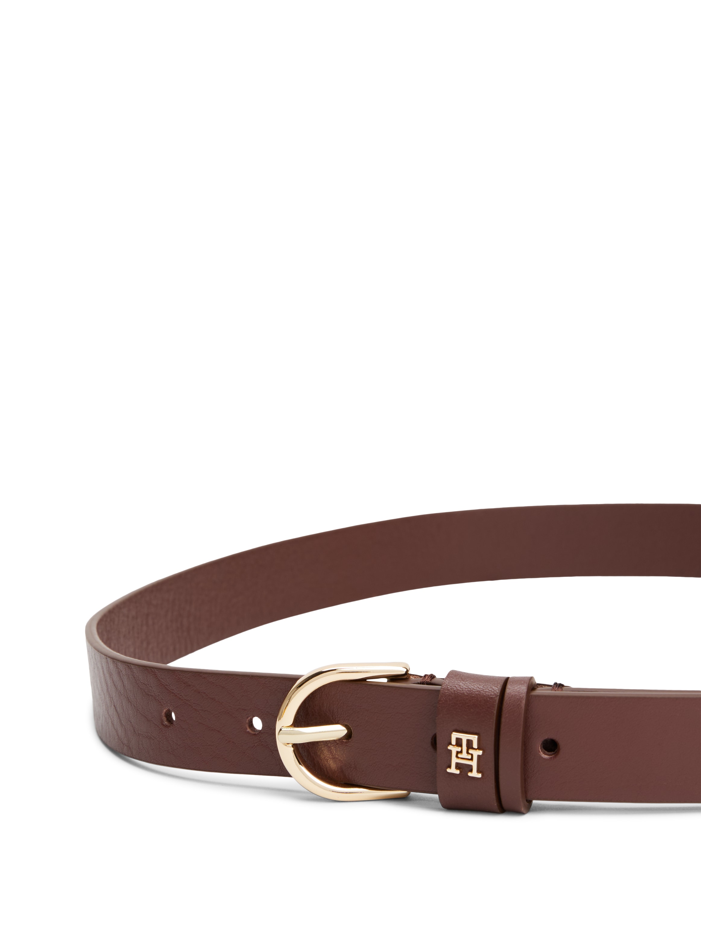 Tommy Hilfiger Ledergürtel »ESSENTIAL EFFORTLESS 2.5«, Logoemblem, weiche Haptik, ovale Einfachdornschließe