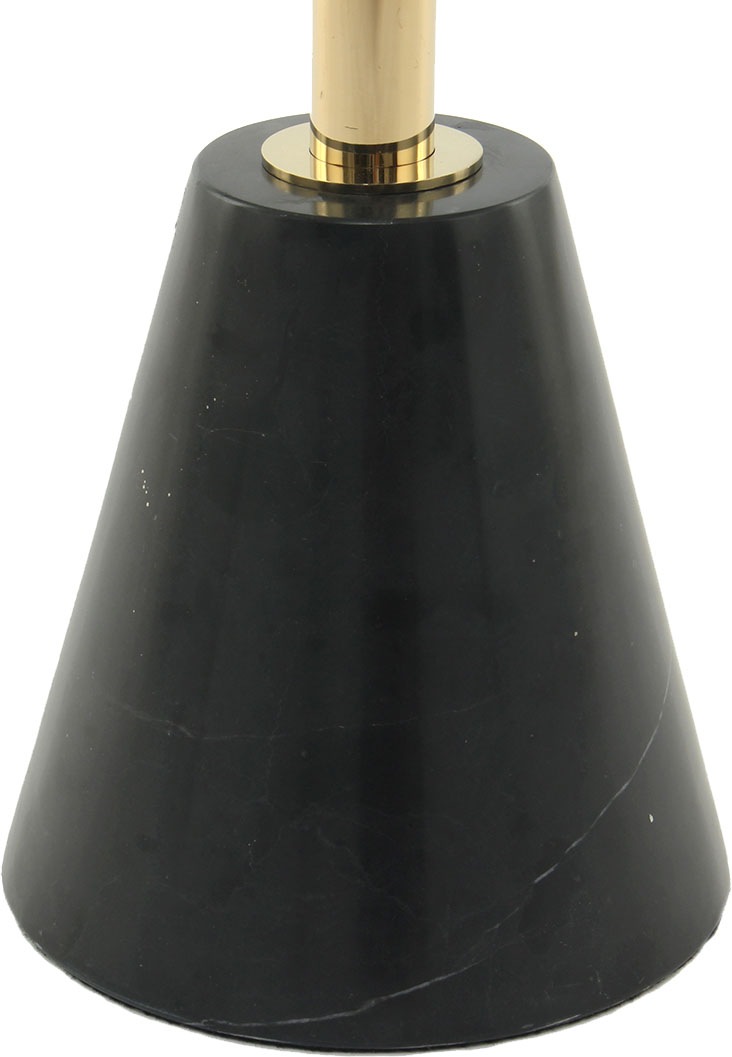 Kayoom Beistelltisch »Oscar 125, edle marmorierte Glasplatte« 1 Stk. tlg. ausgefallenes Gestell, stabiler Marmorfuß, marmorierte Glasplatte