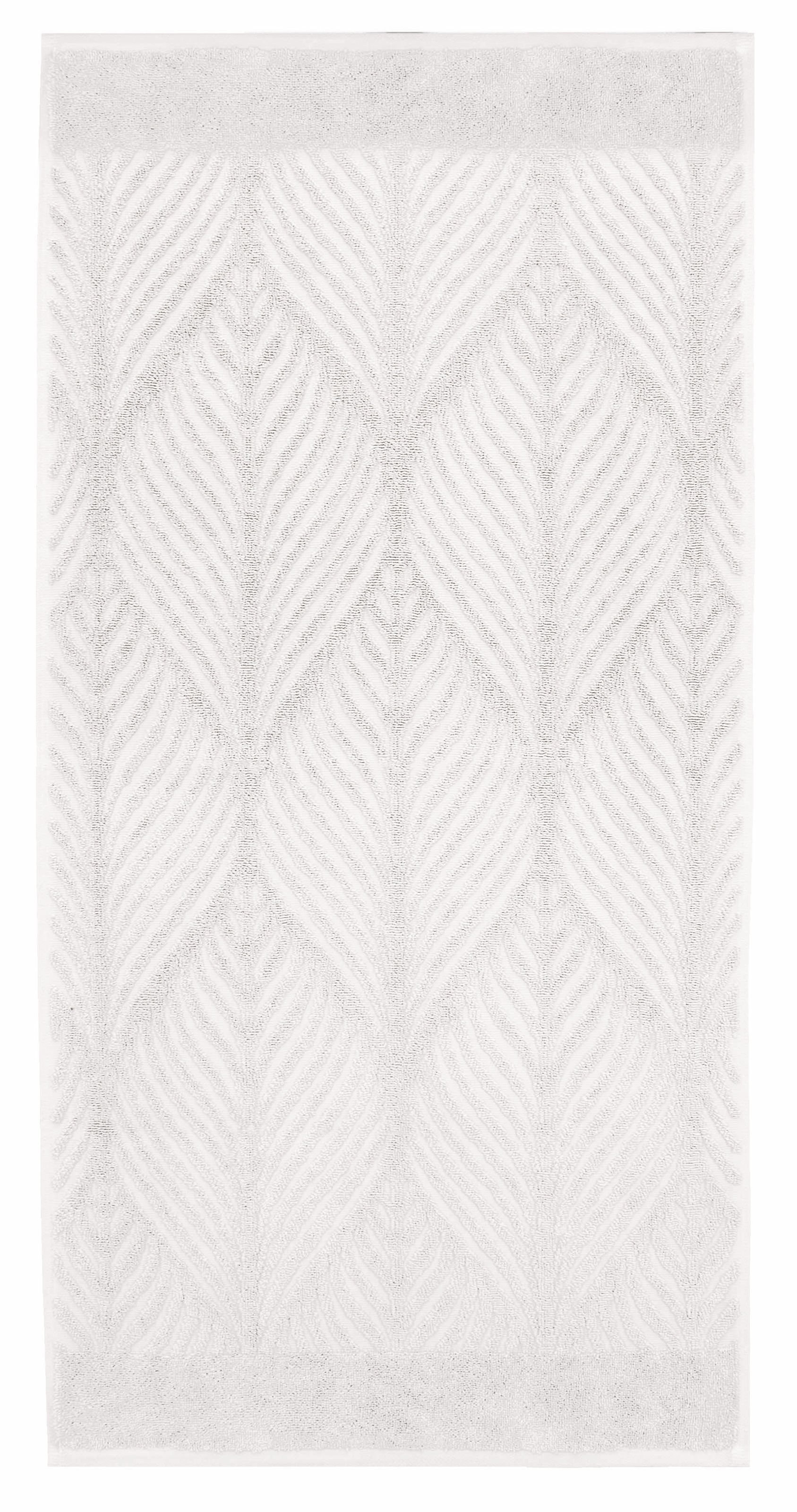 Kleine Wolke Duschtuch »Leaf, Größe 70/140 cm«, (1 St., Badetuch 70 x 140 cm), Blatt Motiv, Hoch-Tief Effekt