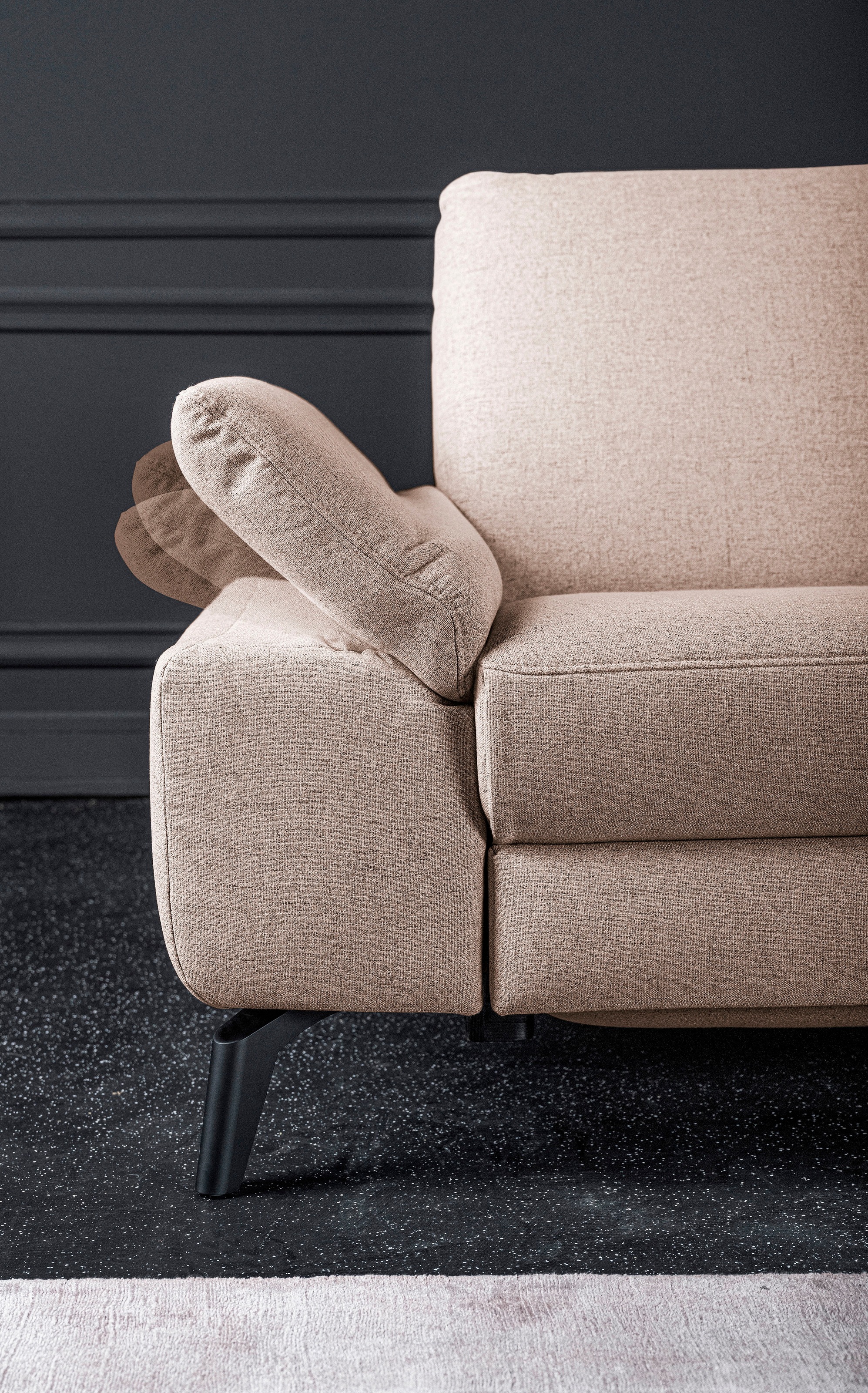 alina Ecksofa, inkl. Kopfstützen, wahlweise mit Relaxfunktion, Breite: 243 cm