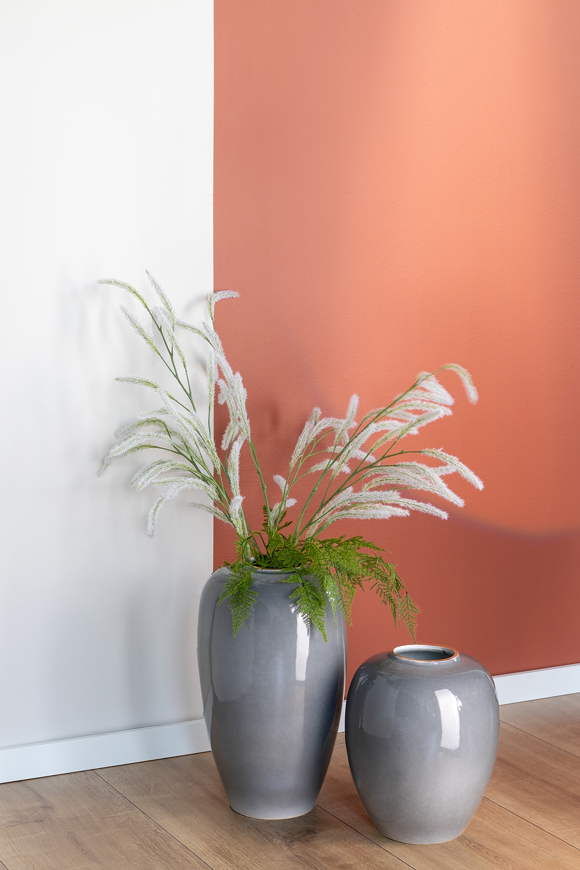 Fink Bodenvase »LEANDRA«, (1 St.), Dekovase, Blumenvase, Gefäß aus Porzellan