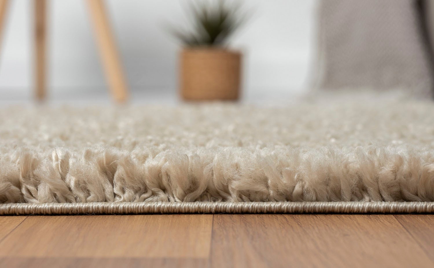 my home Hochflor-Bettumrandung »Banji«, (3 tlg.), Uni Farben, weich und flauschig, auch als Läufer & in rund erhältlich