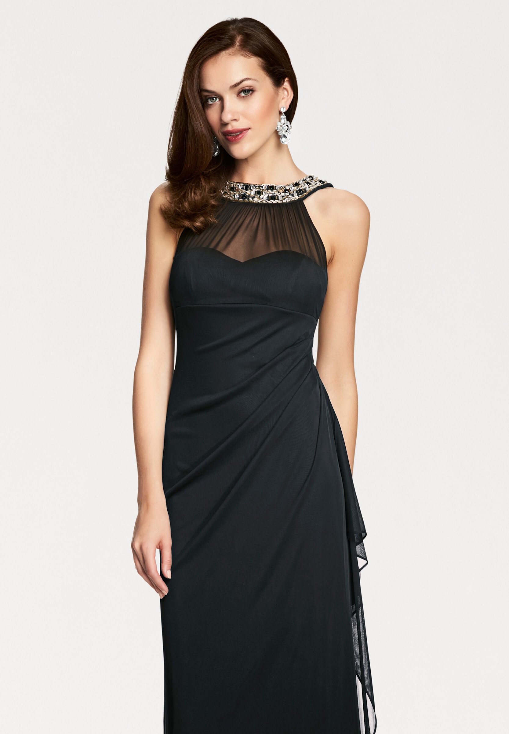 heine Corsagenkleid »Abendkleid Abendkleid mit Schmucksteinen« Ohne Taschen