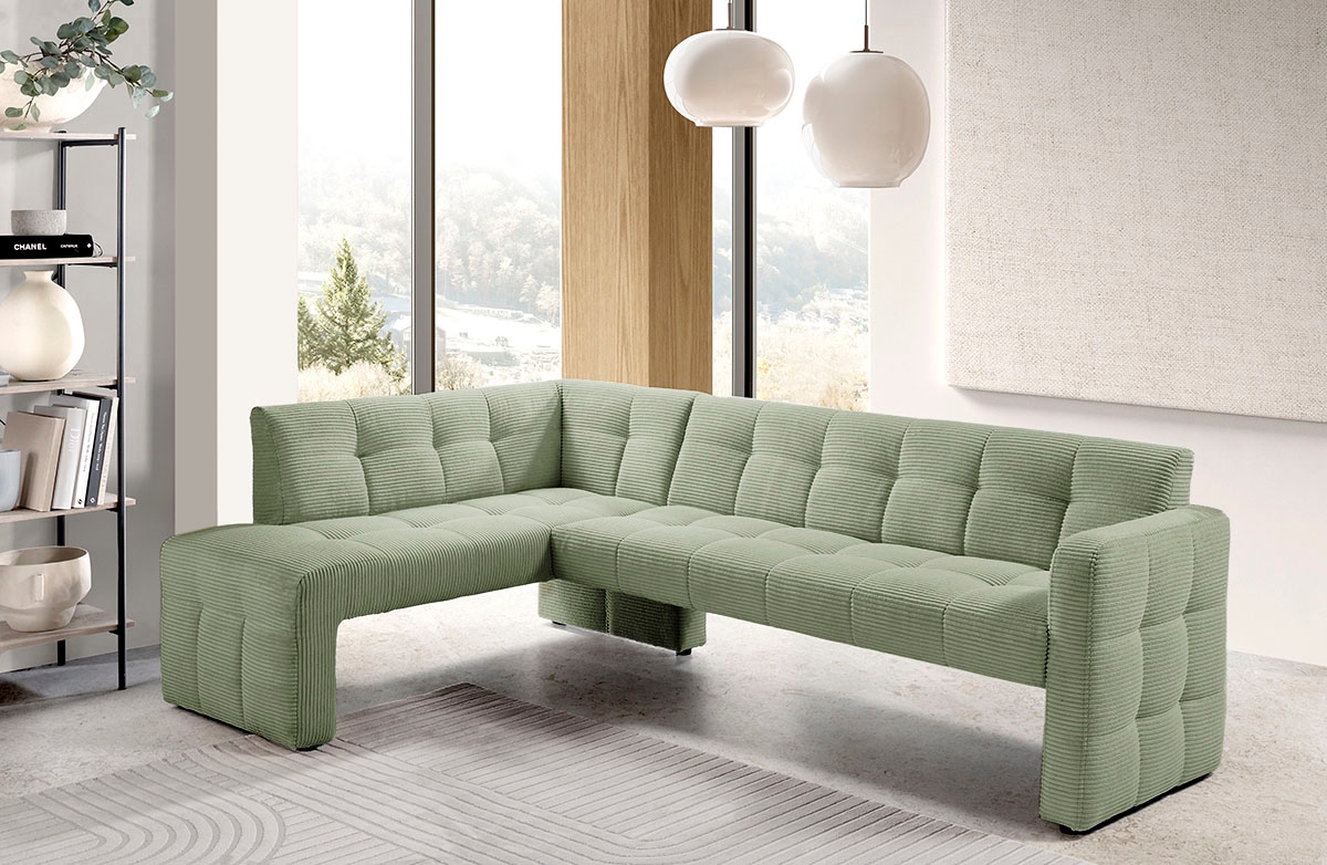 exxpo - sofa fashion Essbank »Barista, bequem und elegant, hohe Bodenfreiheit,«, Eckbank Barista bequem und elegant, hochwertige Detailverarbeitung