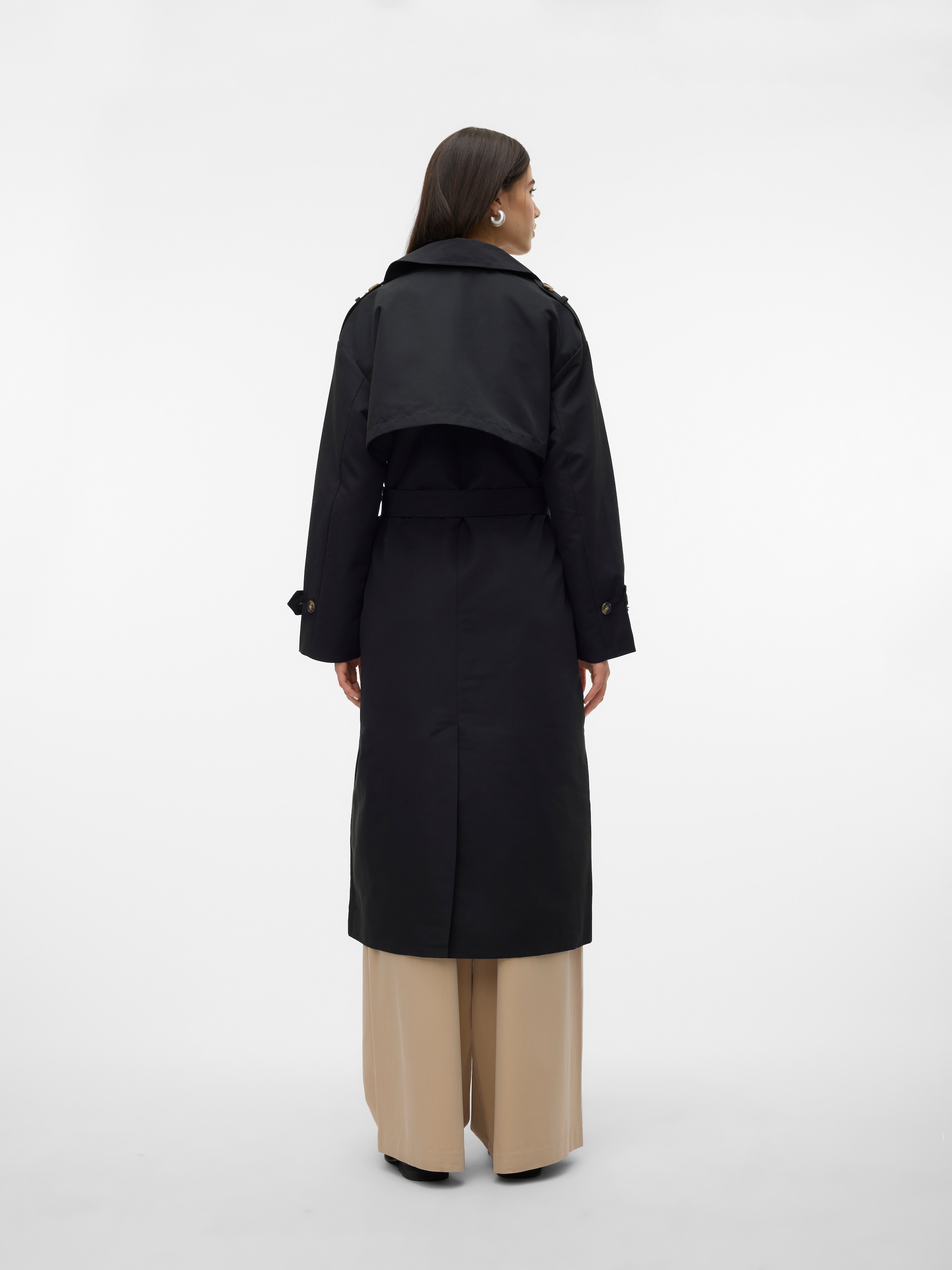 Vero Moda Trenchcoat »VMCHLOE LONG TRENCHCOAT GA NOOS«, Zweireiher mit Bindegürtel