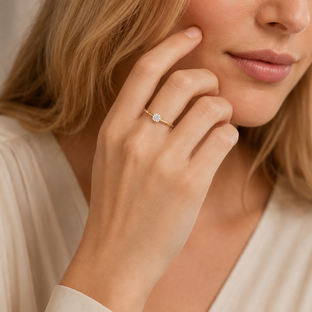 ONE ELEMENT Diamantring »Ring aus 585 Gold«