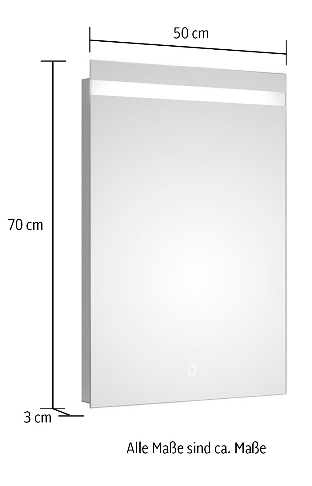 Saphir Badmöbel-Set »Quickset 5-teilig Waschbeckenunterschrank mit LED-Spiegel« 5 Stk. tlg.