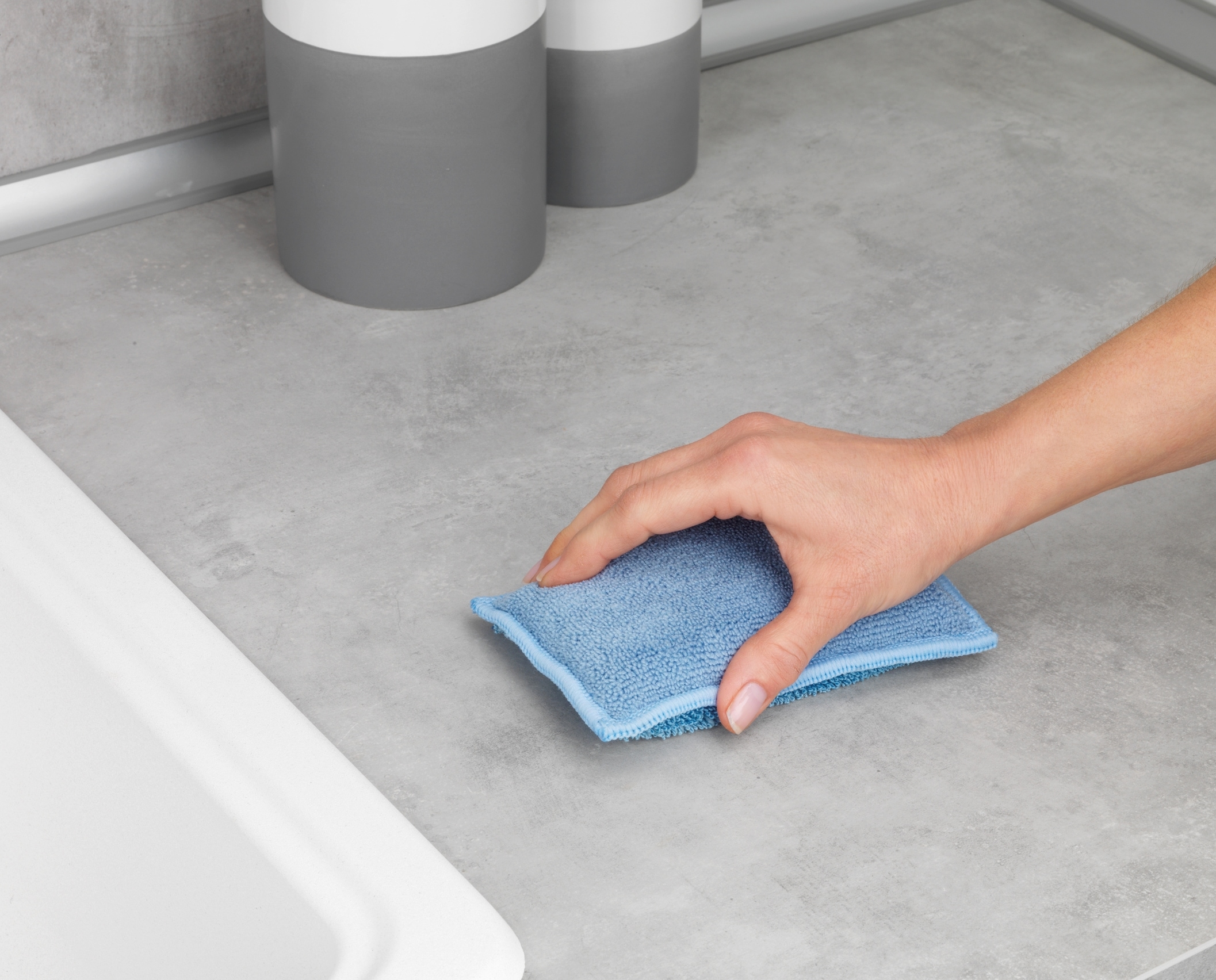 WENKO Küchenorganizer-Set »Modell Universal« viel Stauraum für Schwamm und Spülmittel, aus rostfreiem Edelstahl