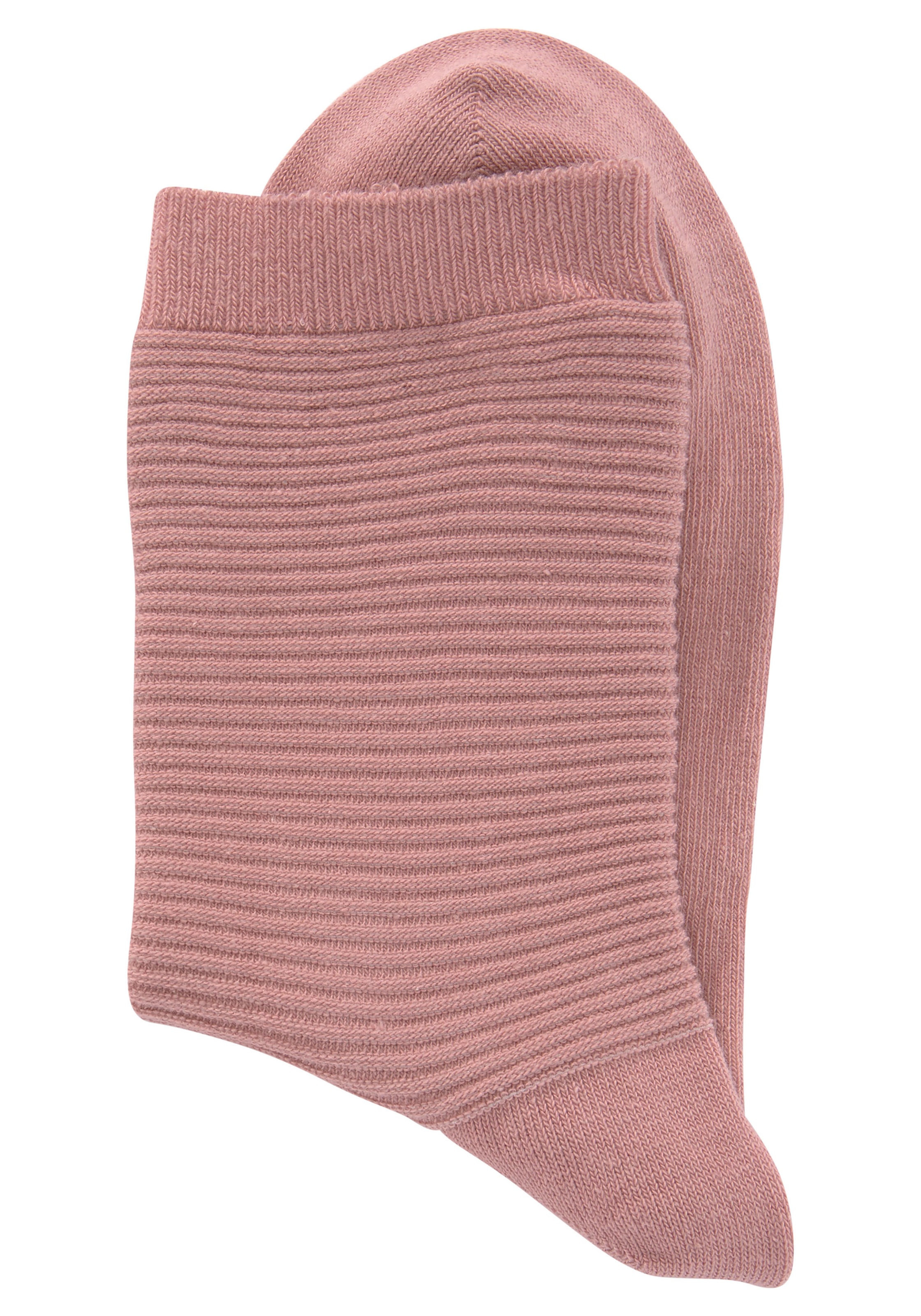Bench. Basicsocken, (Packung, 6 Paar), in Rippstruktur