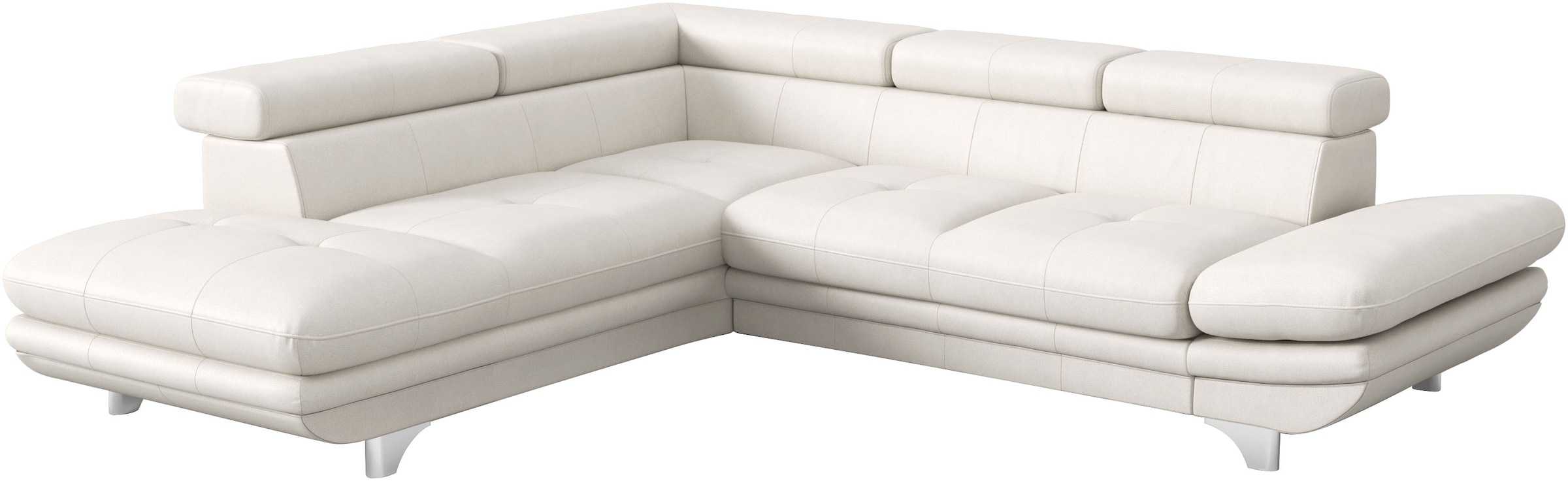 COTTA Ecksofa »Enterprise L-Form«, mit Arm- & Kopfteilverstellung, wahlweise mit Bettfunktion