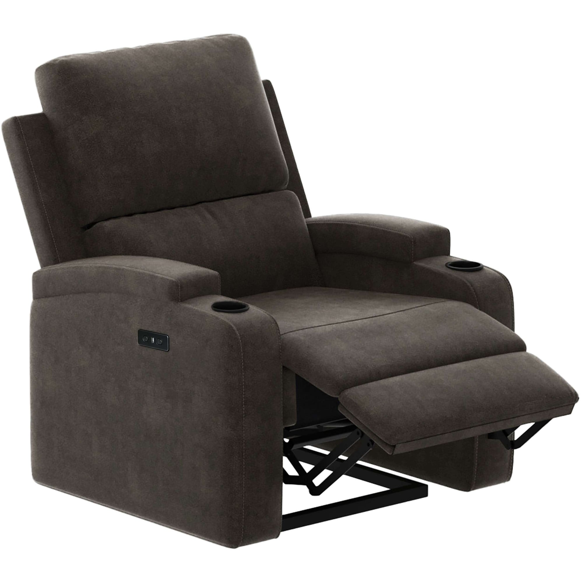 OTTO home Relaxsessel »NAPORI Microfaser, Kinosessel, Multimedia-Sessel« TV-Sessel mit manueller u elektrischer Relaxfunktion u. Getränkehalter