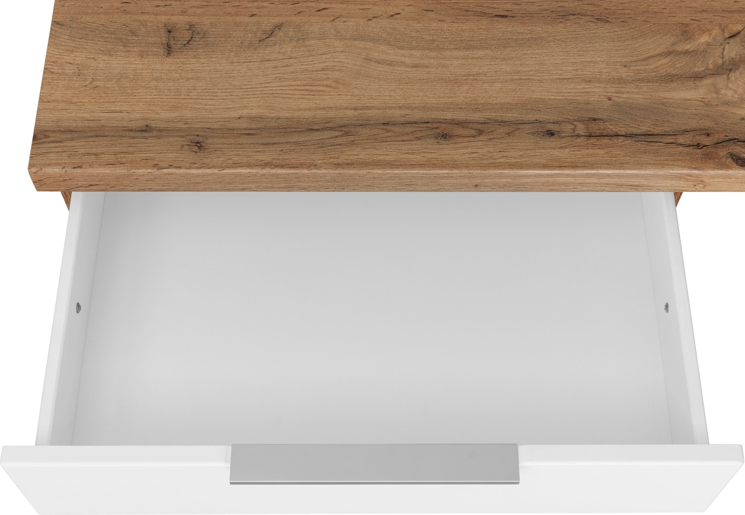 KOCHSTATION Küchenzeile »KS-Luhe« 330 cm breit, wahlweise mit oder ohne E-Geräten, gefräste MDF-Fronten