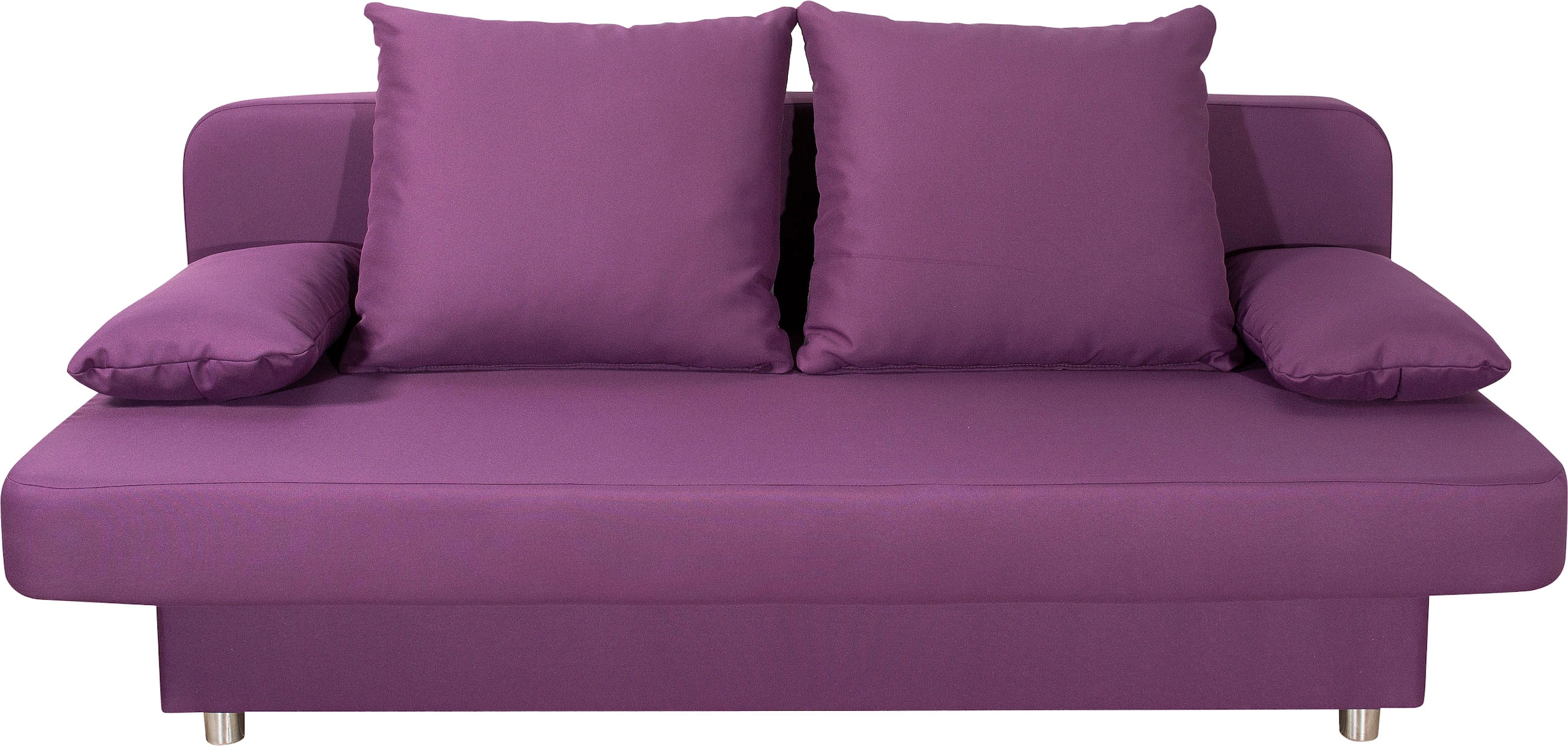 COLLECTION AB Schlafsofa »Ulla inkl. Bettfunktion und Bettkasten« inkl. Wenderückenkissen,Armlehnekissen