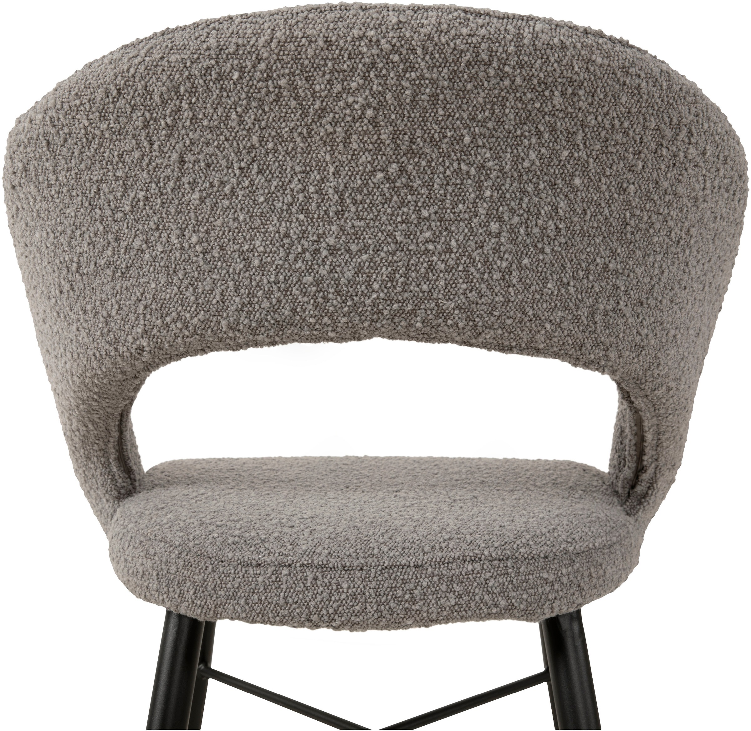 OMG Design Esszimmerstuhl »Marley« (Set) 1 Stk.mit modernem Cut-Out, Bouclé Bezug