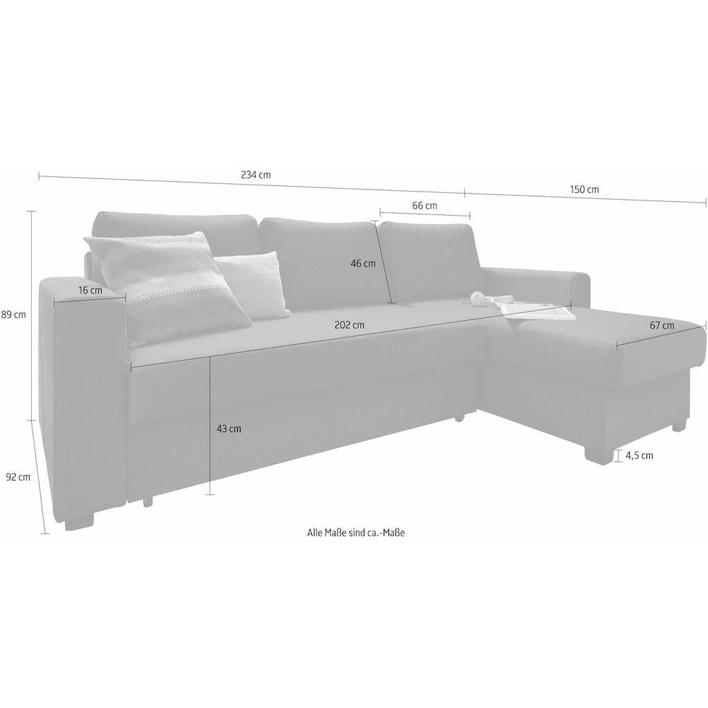 ATLANTIC home collection Ecksofa »Dublin«