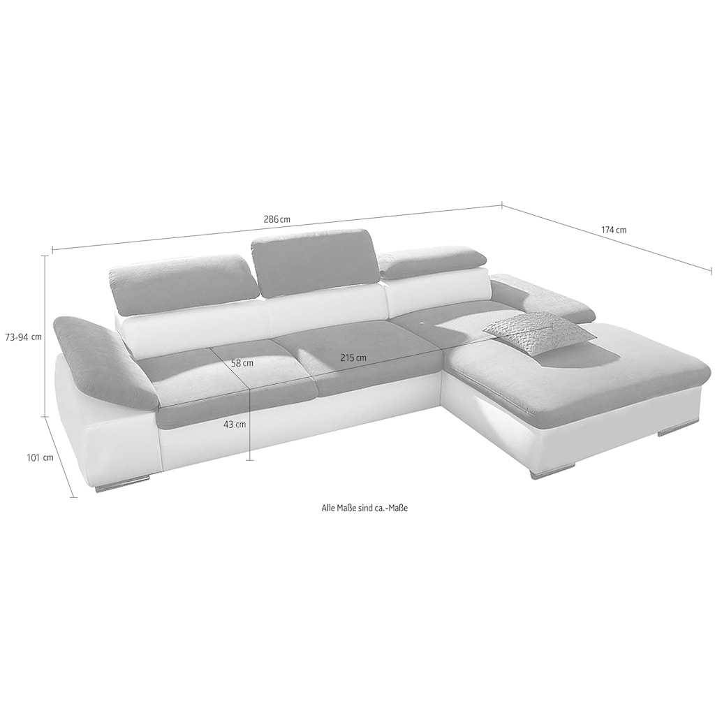 sit&more Ecksofa »Valantine V«