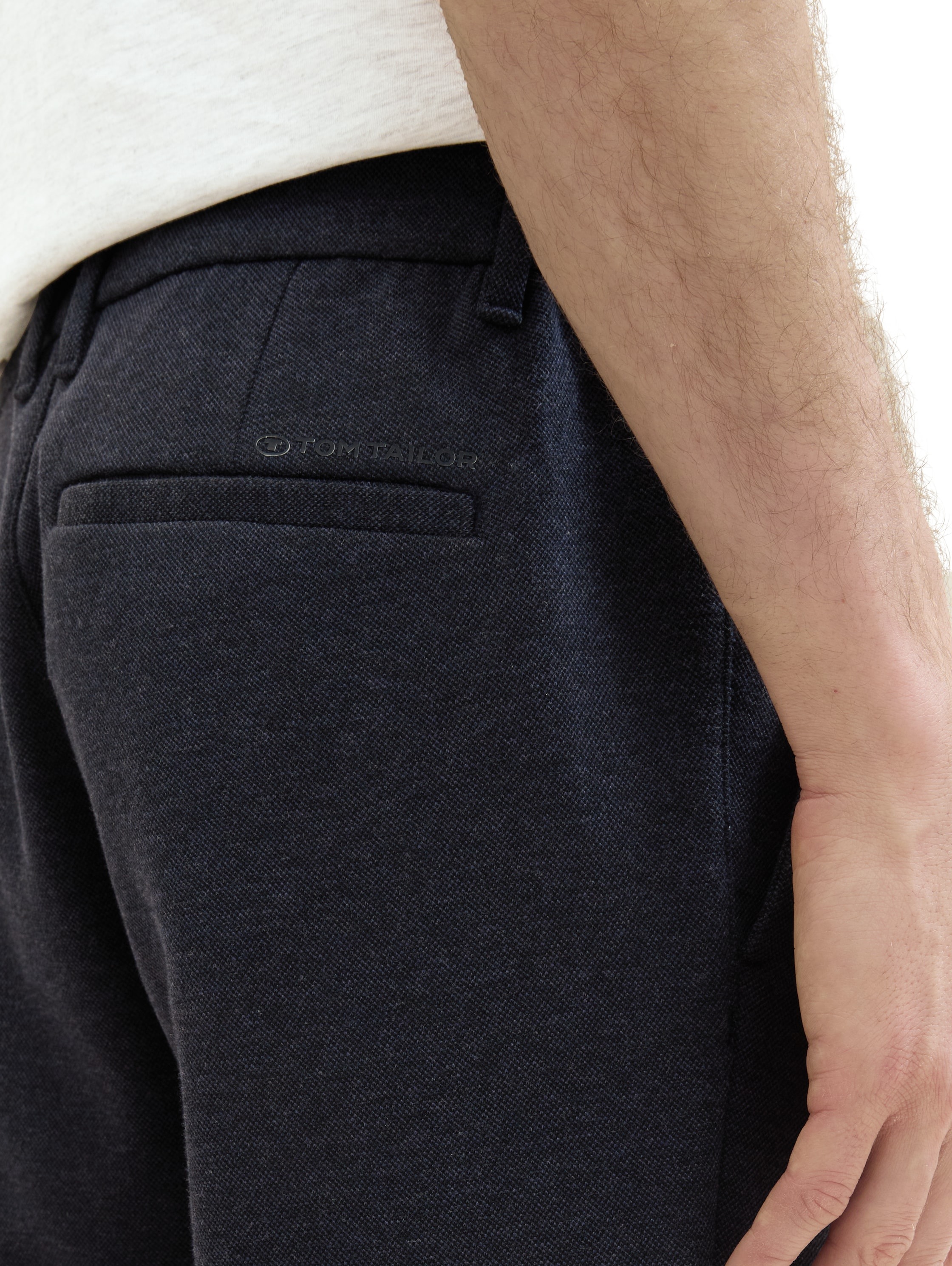TOM TAILOR Bermudas, mit Melange Optik