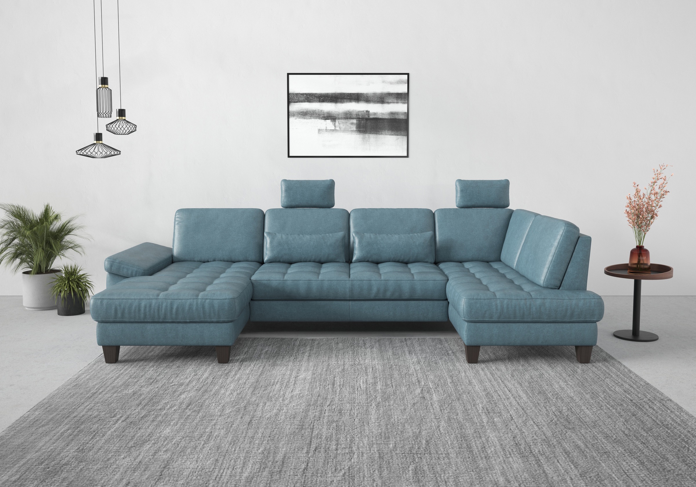 sit&more Wohnlandschaft »Westham U-Form«, wahlweise mit Bettfunktion, Bettkasten, Sitztiefenverstellung