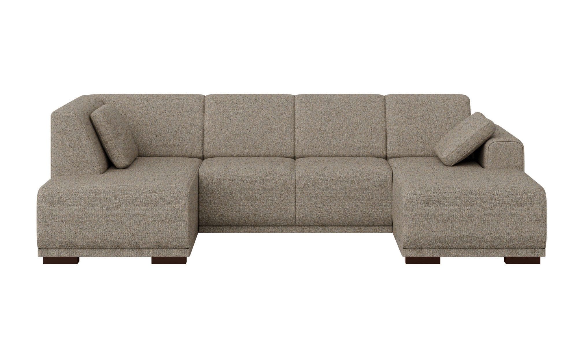 Home affaire Wohnlandschaft »BORNHOLM U-Form mit Recamiere rechts/links, B/T/H: 300/162/85 cm«, U-Form mit Wellenunterfederung, Recamiere rechts oder links bestellbar