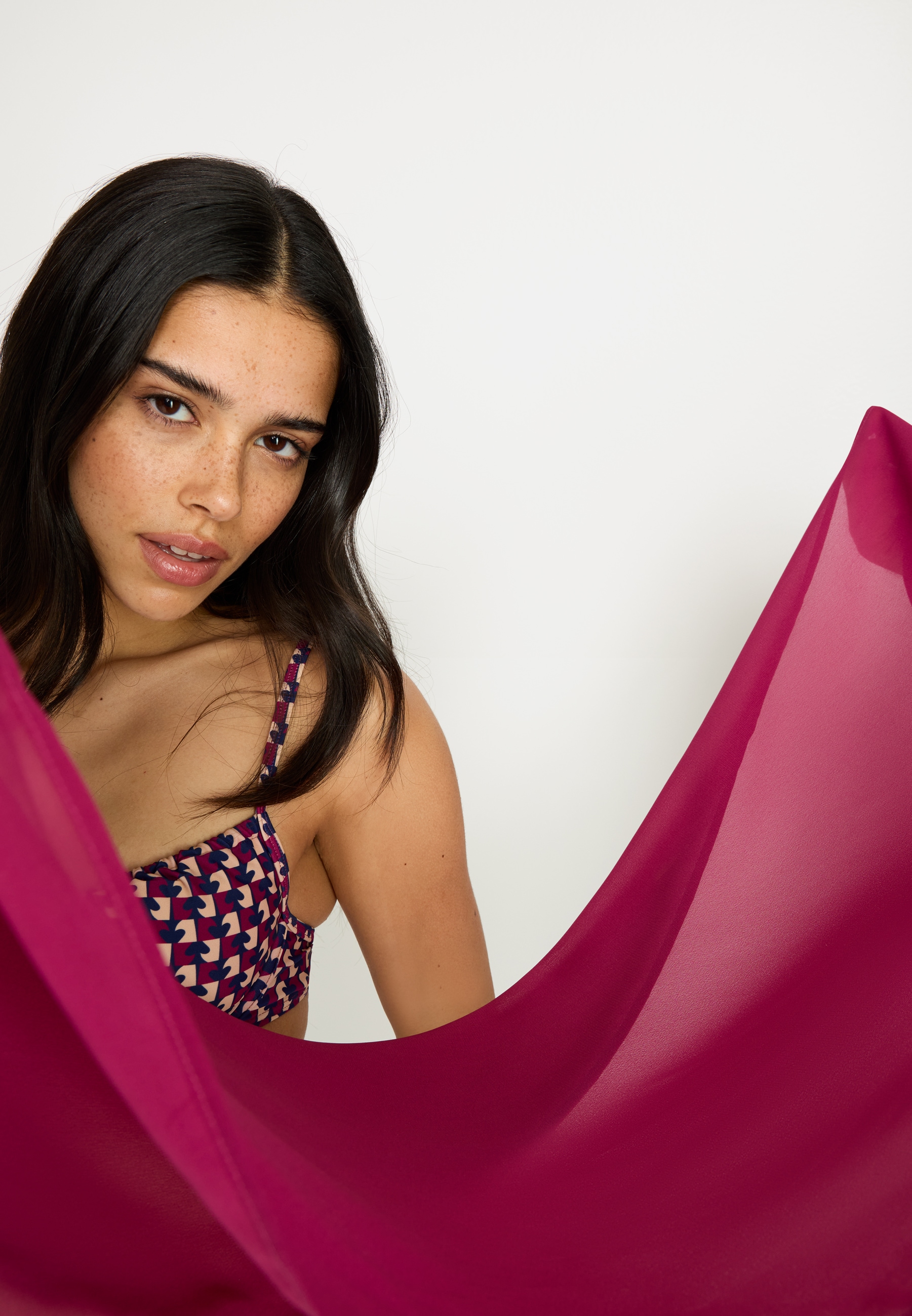 LSCN by LASCANA Strandrock, kurzer Wickelrock aus Chiffon