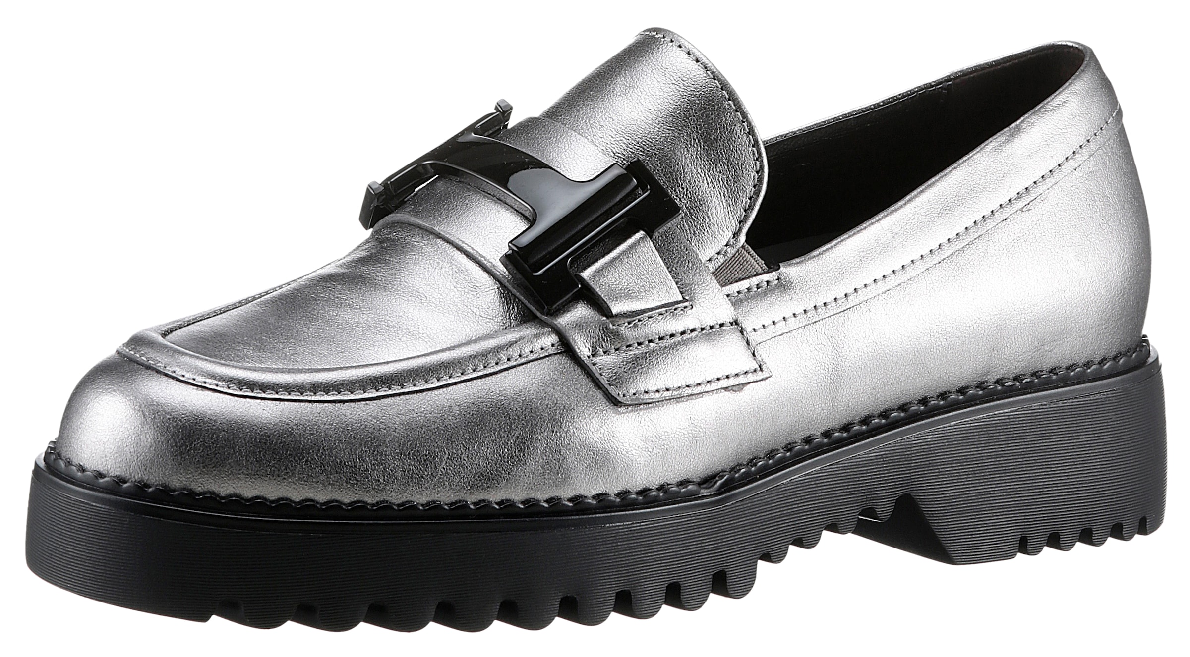 Gabor Loafer »Florenz«, Blockabsatz, Slipper, Halbschuh, Schlupfschuh in Weite G (=weit)