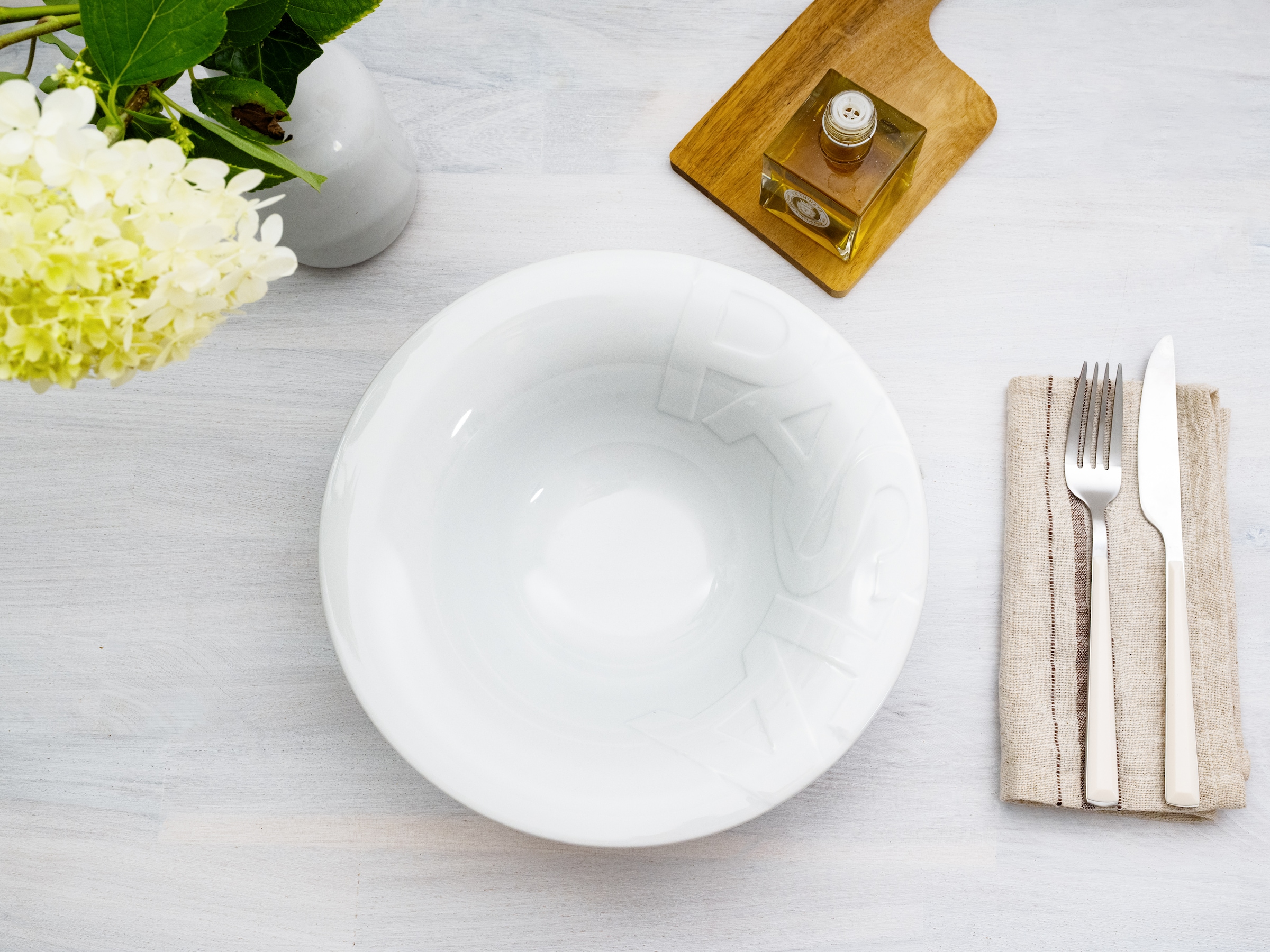 CreaTable Pastateller »Essteller Gourmet« Teller Set für 4 Personen, weiß, Porzellan,schwere Qualität