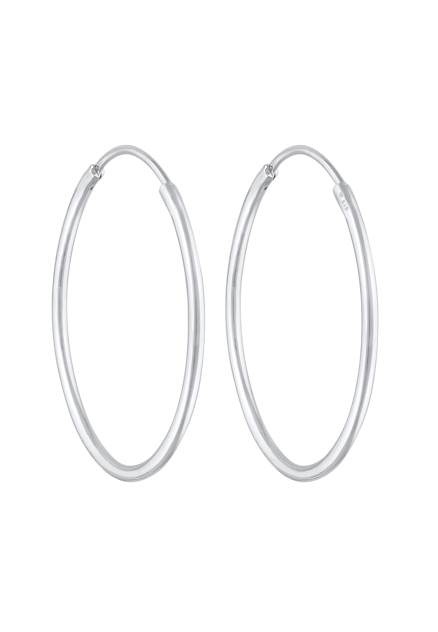 Elli Paar Creolen »Ohrringe Creolen Basic Klassisch (40 mm) 925 Silber«