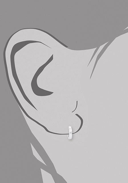 Amor Paar Creolen »9058112«, mit Zirkonia (synth.)