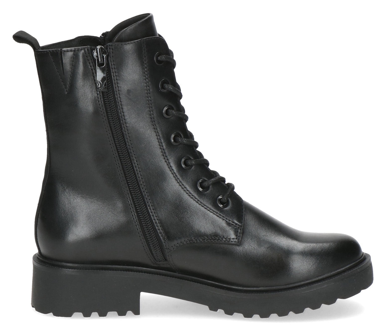Caprice Stiefelette, Blockabsatz, Schnürstiefelette, Schnürboots, zwei Reißverschlüsse