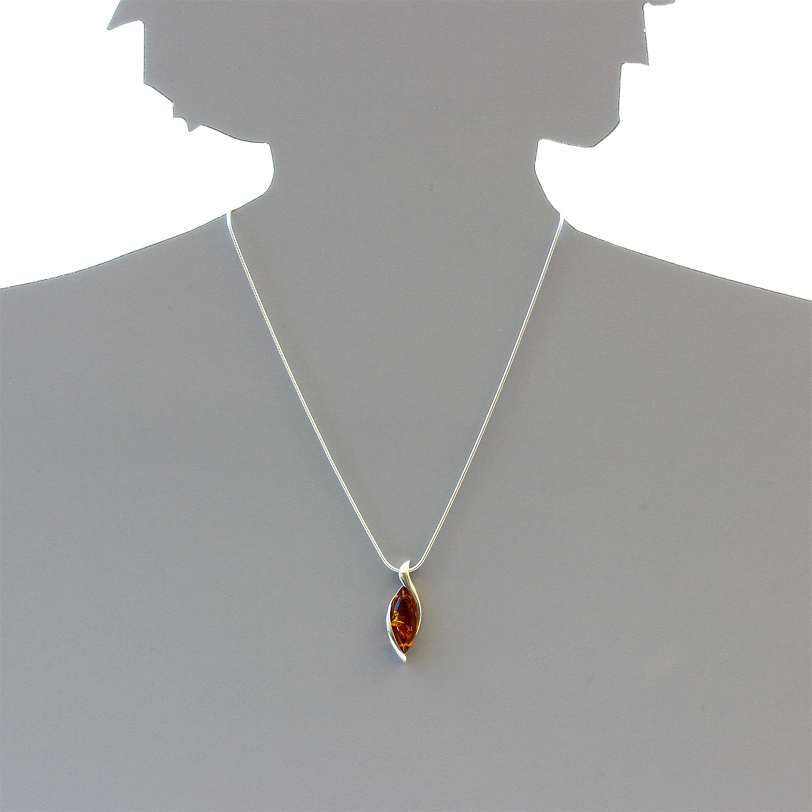 OSTSEE-SCHMUCK Kette mit Anhänger »- Patricia - Silber 925/000 - Bernstein«